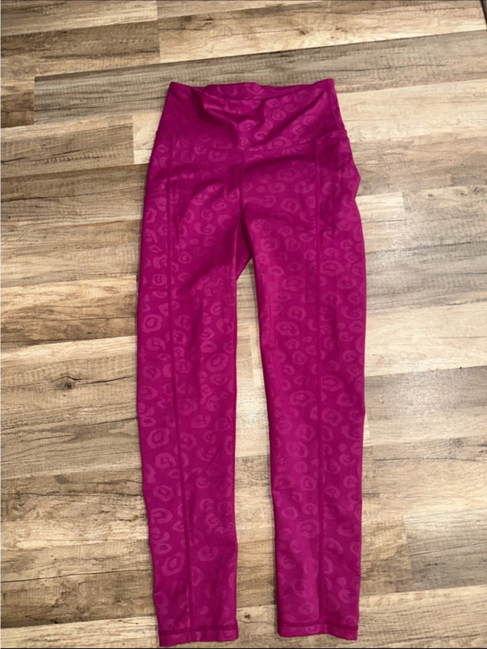 Lilly Pulitzer Magenta Leopard-Print High-Rise Leggings